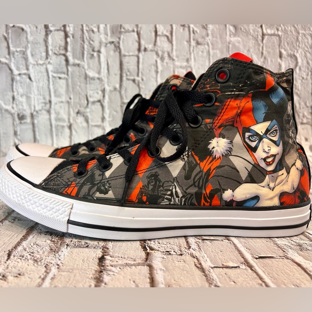 NWOT Rare Harley Quinn Converse Allstar shoes sneakers men’s 8 women’s 10